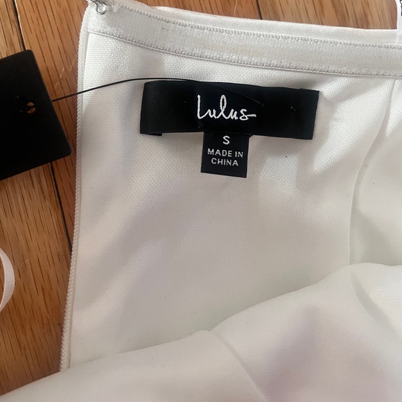 Lulus Significant Sensation white off the shoulder dress - Picture 3 of 4